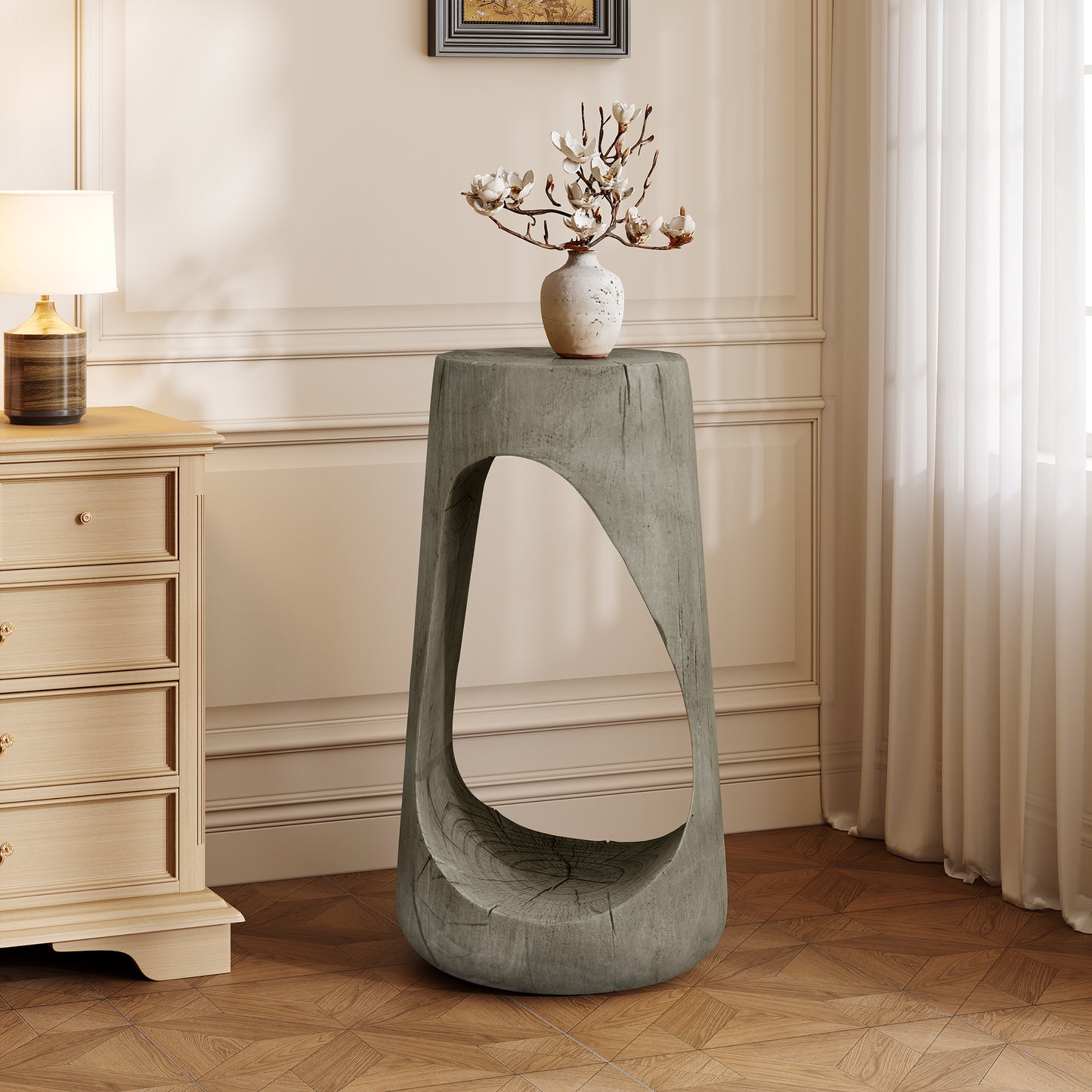 Outdoor Sculptural Accent Stool