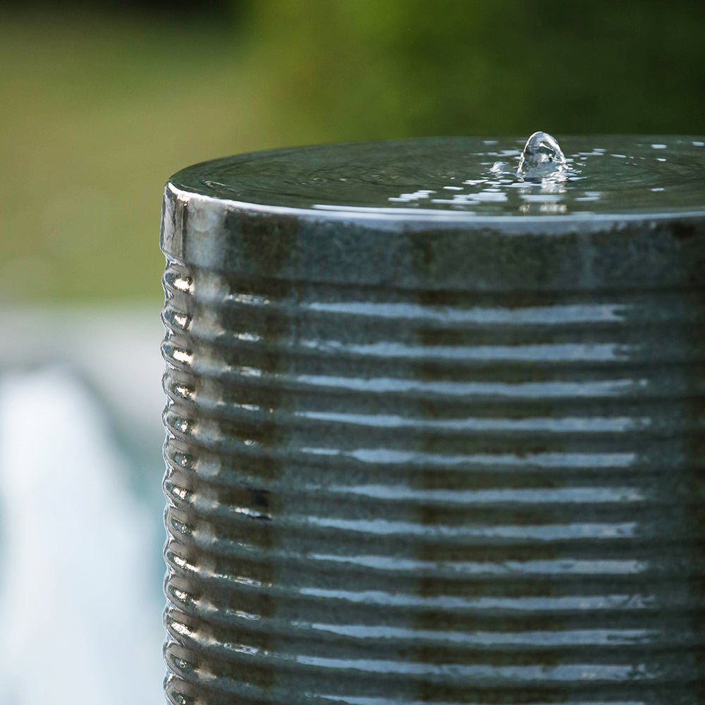 Cylindrical Outdoor Water Fountain