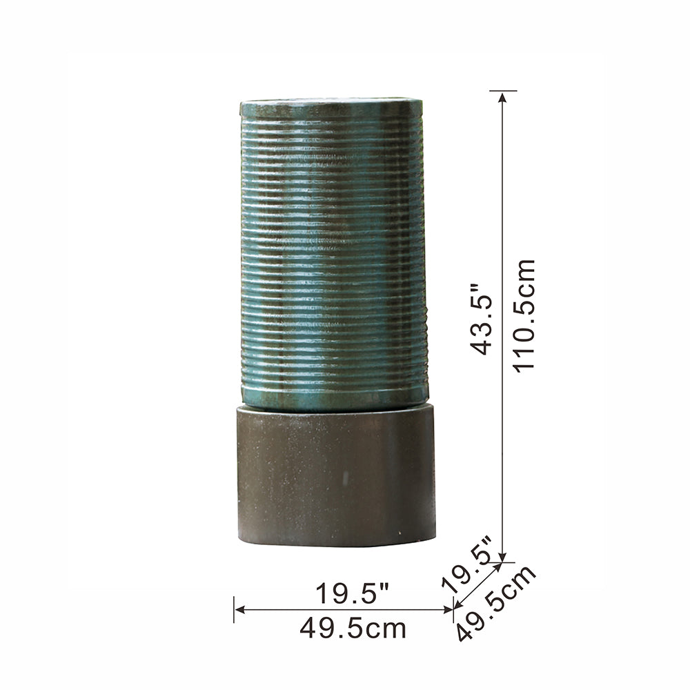 Cylindrical Outdoor Water Fountain