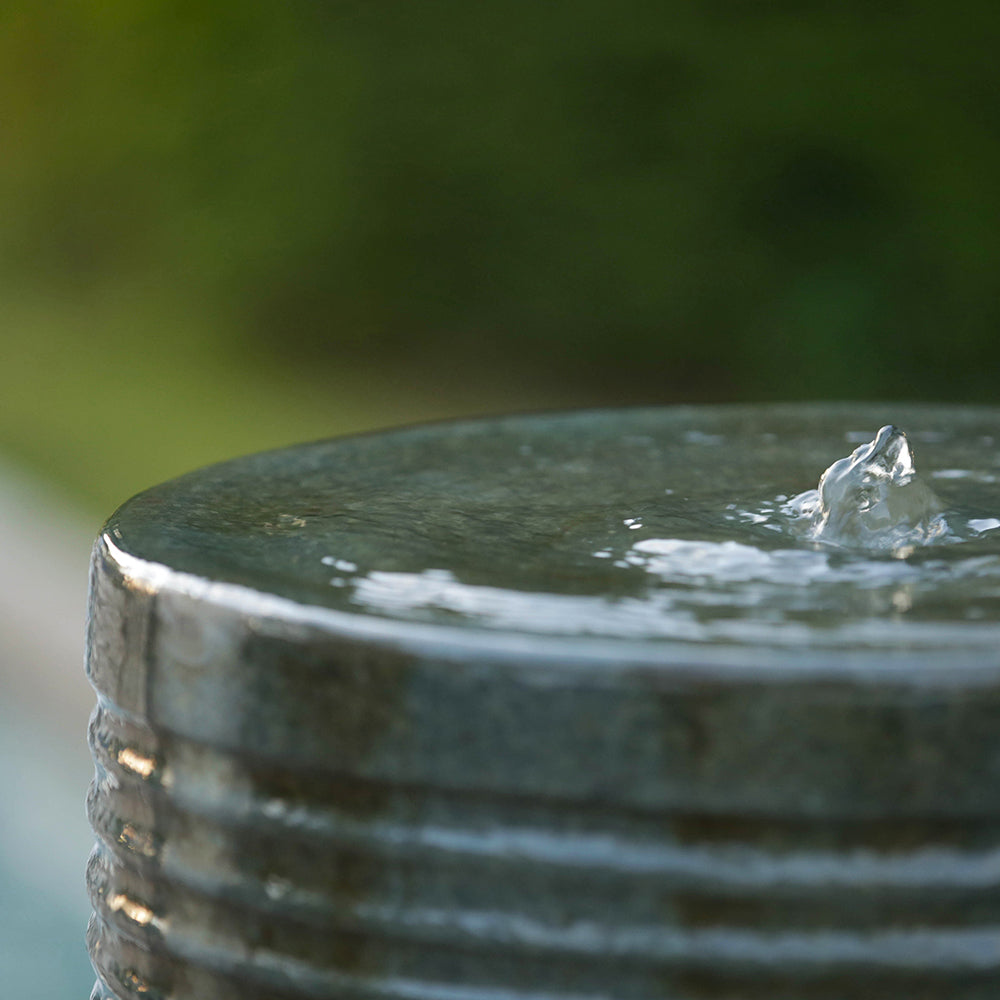 Cylindrical Outdoor Water Fountain