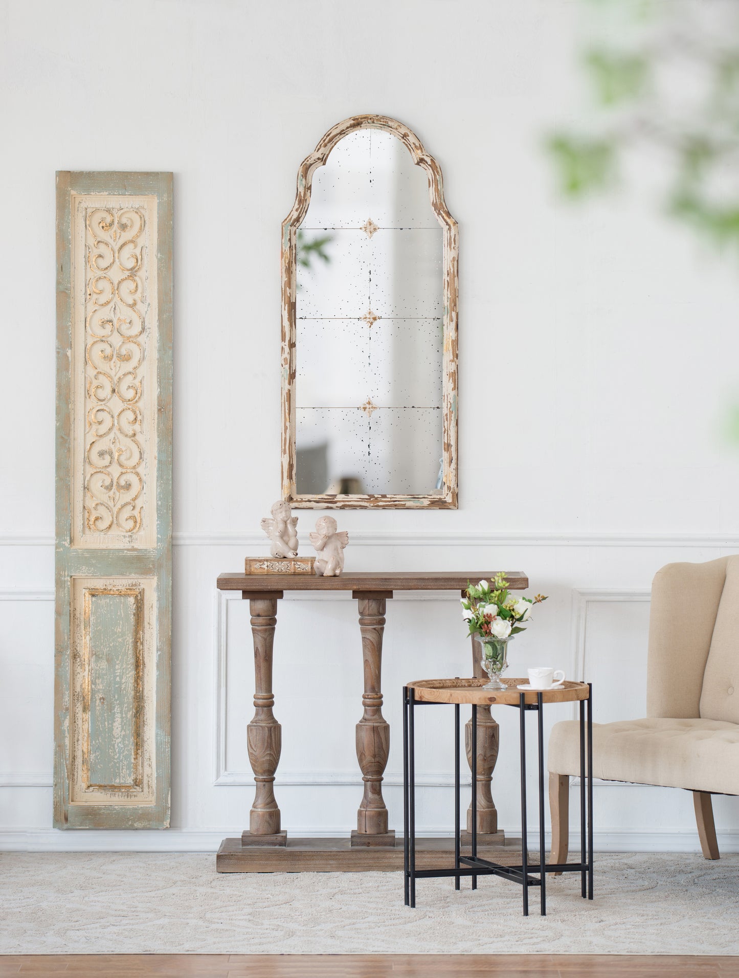 Large Wooden Rectangle Hanging Panel,