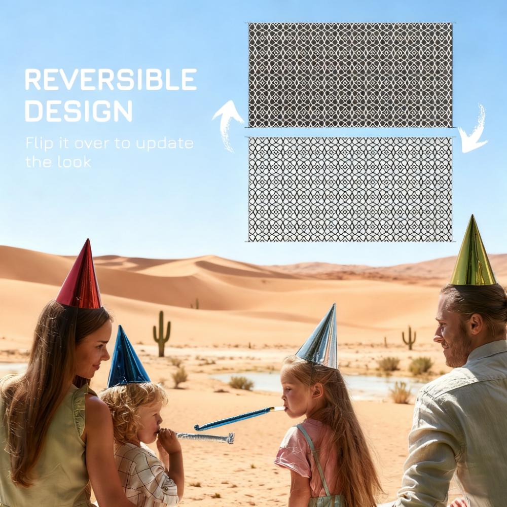 Geometric Reversible Outdoor Rug