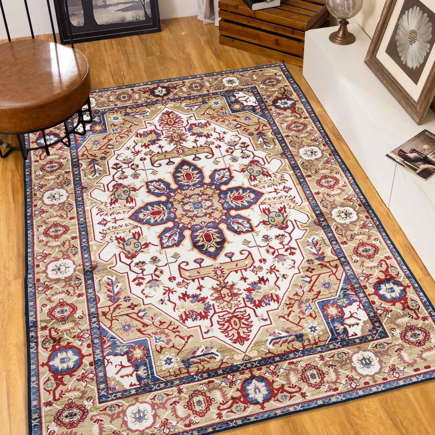 Vintage Persian Medallion Rug
