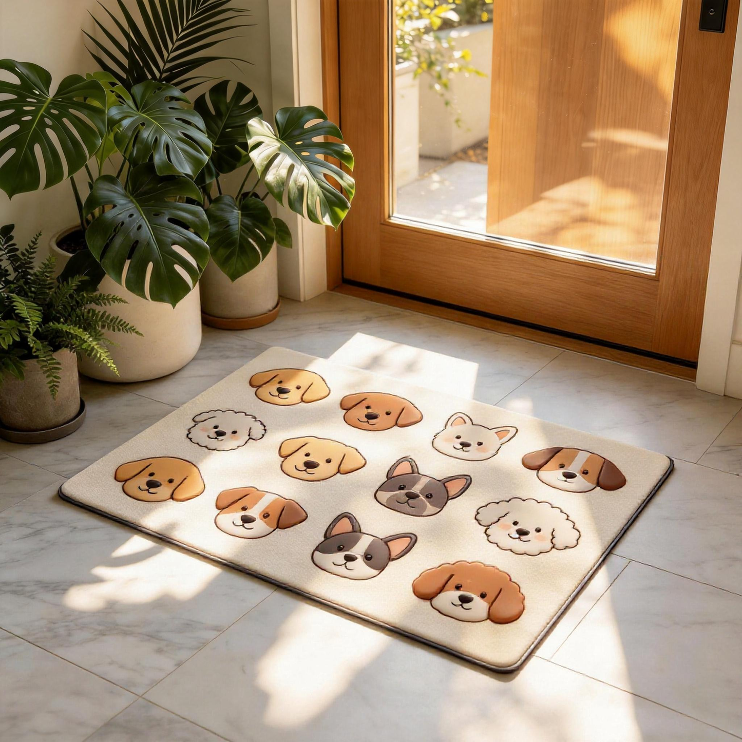 Cute Dog Bath Rug