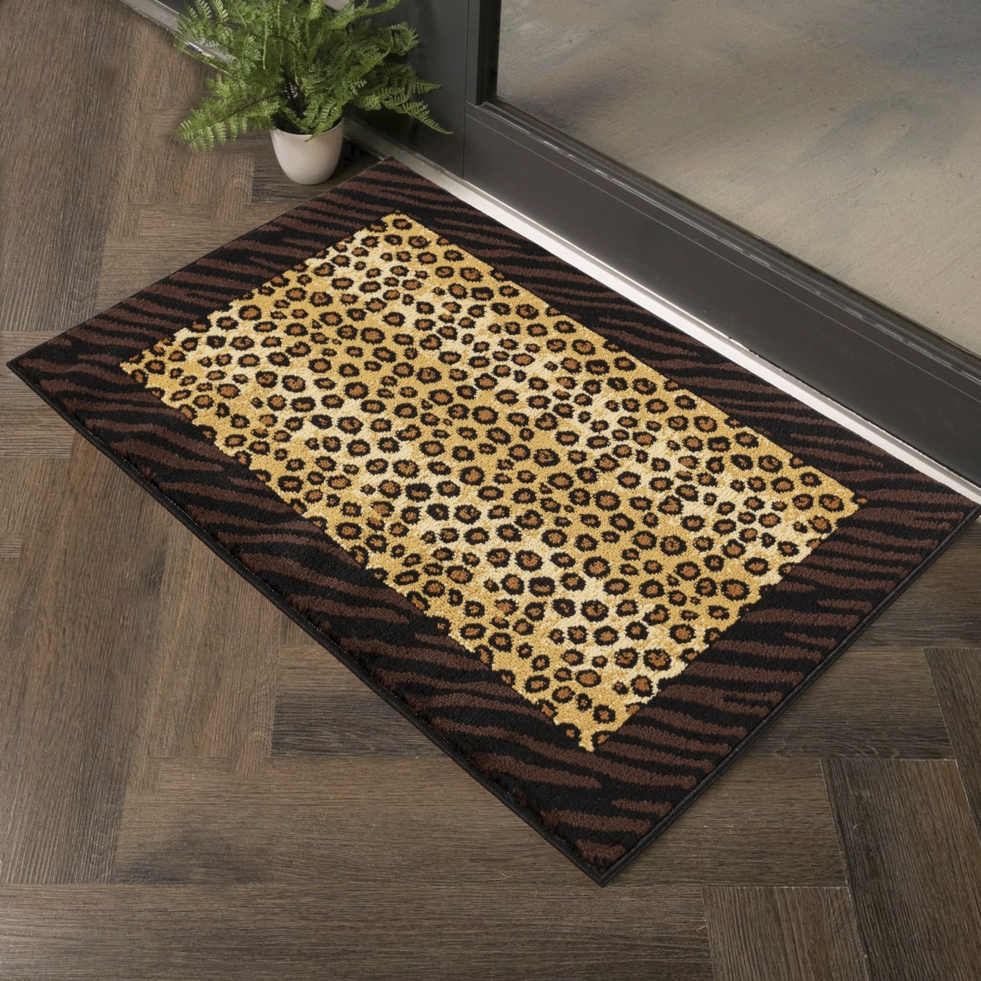 Leopard Accent Rug