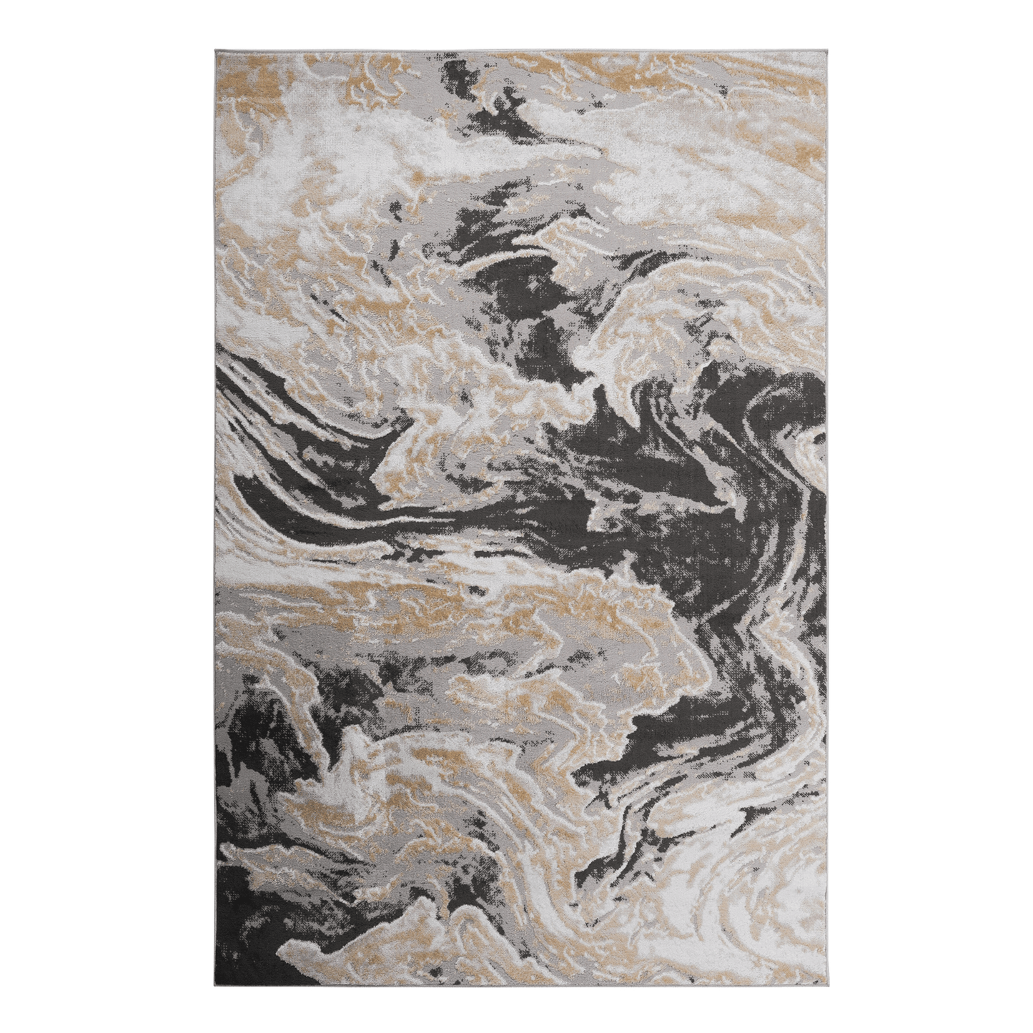Marble Pattern Stain-Resistant Area Rug