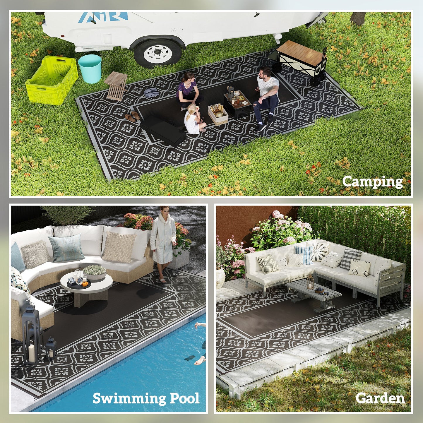 Reversible Outdoor Patio Rug