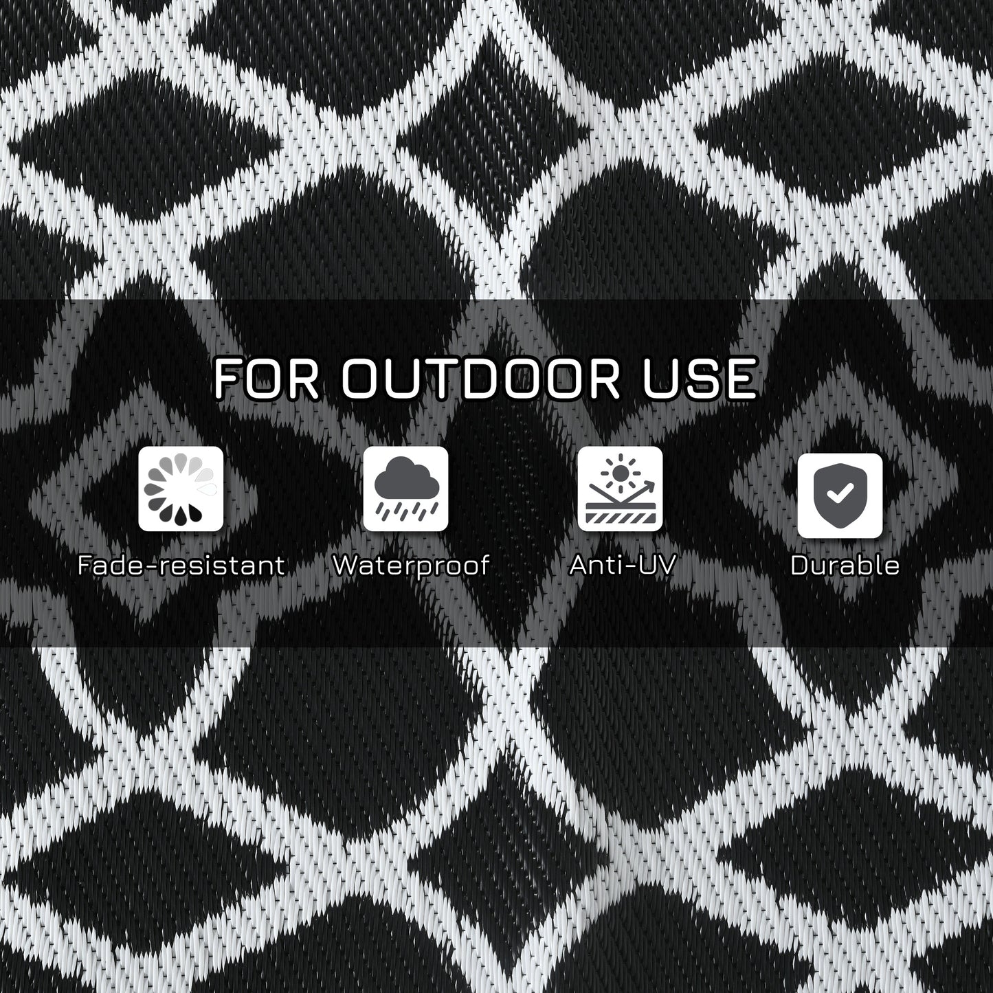 Geometric Reversible Outdoor Rug