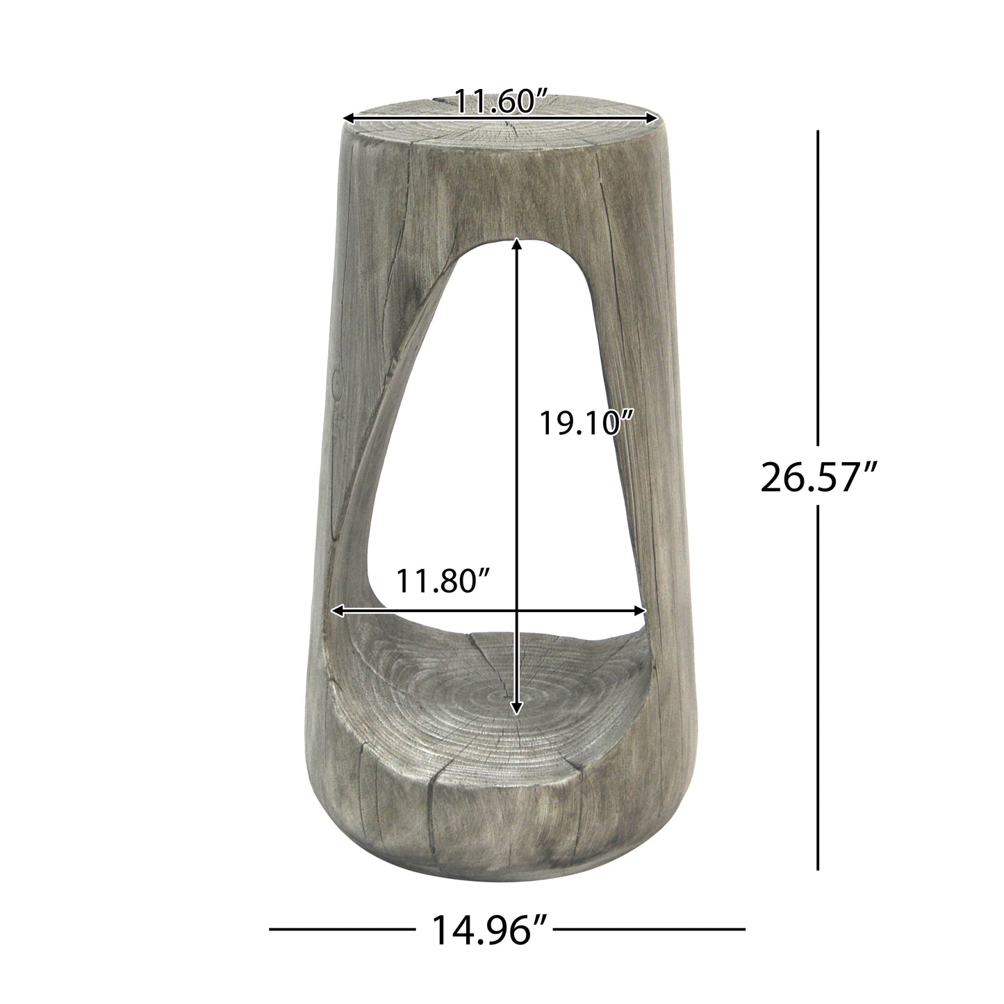 Outdoor Sculptural Accent Stool